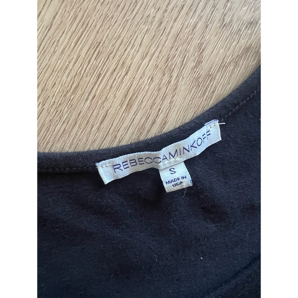 Rebecca Minkoff Black Cold Shoulder Long Sleeve Blouse Top - Picture 2 of 4